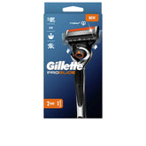 GILLETTE-Máquina de Barbear FUSION PROGLIDE FLEXBALL mais 2 refis.-DrShampoo - Perfumaria e Cosmética